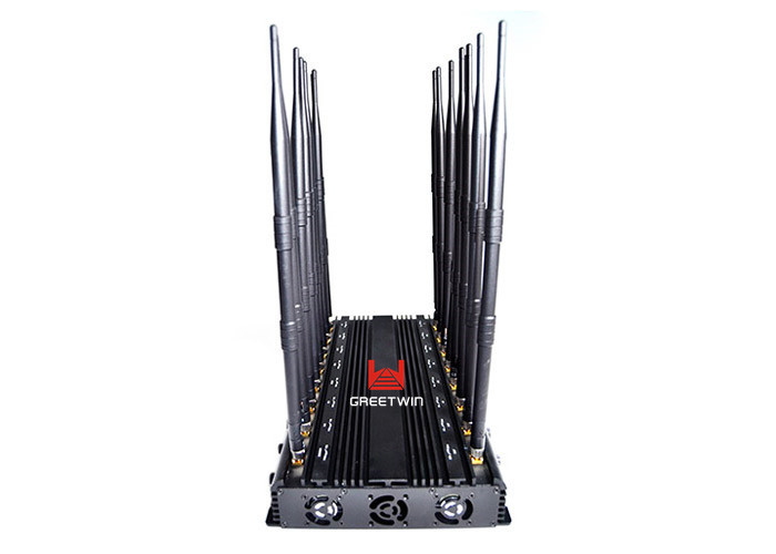 16 天线 GSM900 LTE1800 手机信号屏蔽器 WIFI GPS1500MHz