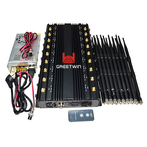 18 根天线 2G 3G 4G WiFi 2.4G 全频段 130MHz-6GHz 干扰器(GW-JA18)