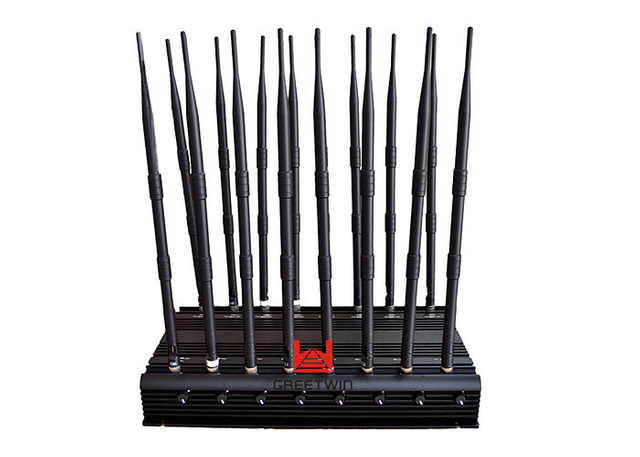 16 频段 Lojack 173MHz 手机信号干扰器散热器外壳多用途