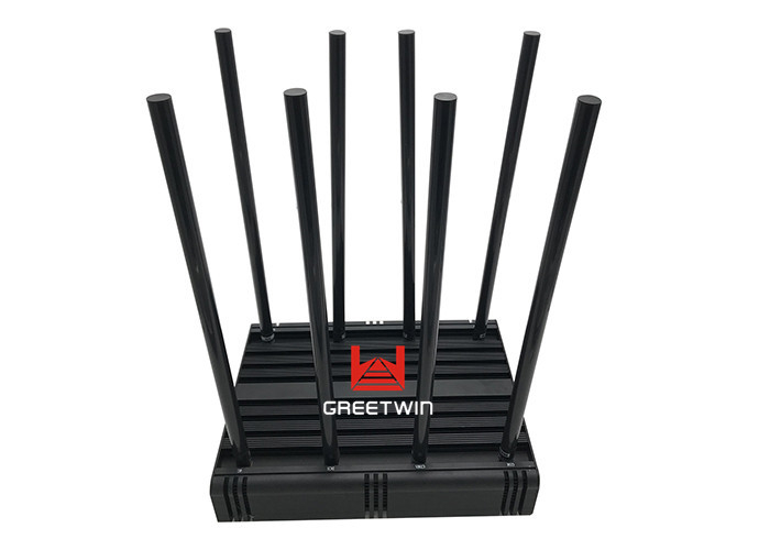 8 天线台式 GSM DCS 3G 4G WIFI 手机信号屏蔽器套装，适用于欧洲
