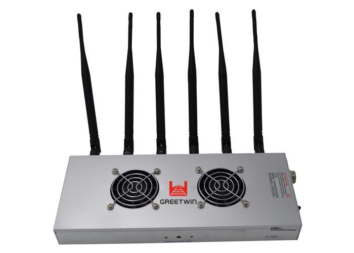 6 根天线 12W 4G2300 LTE800 LTE2600 手机信号屏蔽器 30 米