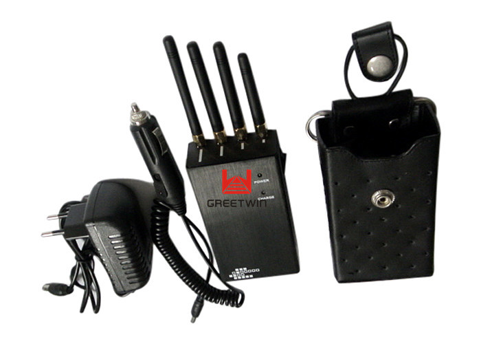 GSM850 PCS1900 防跟踪手机 gps 干扰器 带四个 3dBi 天线