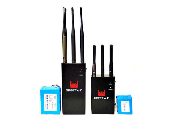 5W 大功率手机信号阻断器，带 6 根天线的 2G 3G 手机干扰器